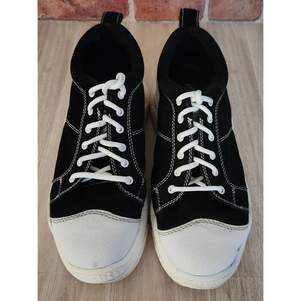 Jeffrey Campbell Women's Sneakers Size 8.5 Black Fabric White Chunky Soles